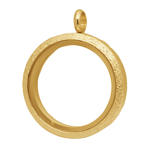 Medalhão Jateado Gold - Grande