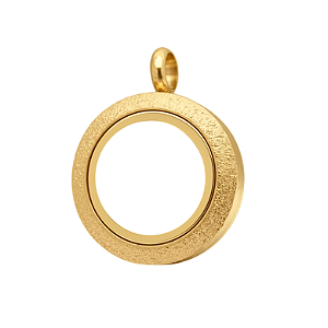 Medalhão Jateado Gold - Pequeno