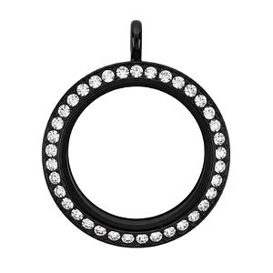 Medalhão Black c/Pedras - Grande