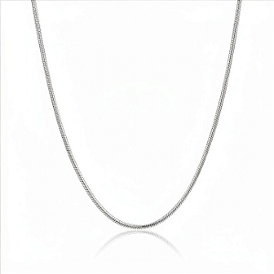 Corrente Lisa Prateada (45 cm)