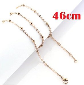 Corrente Dos Sonhos Rosê 46 cm