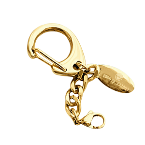 Mosquetão de Chaveiro Para Medalhão Gold