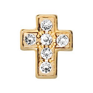 Charm - Cristal Cruz de Ouro