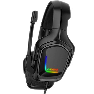 Fone de Ouvido Headset Gamer Onikuma K20 Preto Original