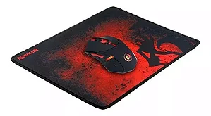 Mouse Gamer + Mousepad Red Dragon Vermelho/Preto