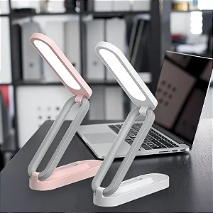 Luminária De Mesa Recarregável  BRANCA