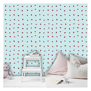 Papel de Parede Decorativo Infantil Joaninha Material 3M