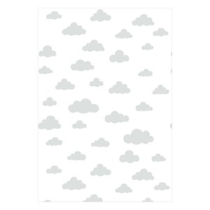 Papel de Parede Decorativo Infantil Nuvens Material 3M