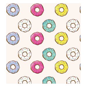 Papel de Parede Decorativo Infantil Donuts Material 3M