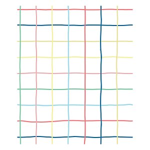 Papel de Parede Decorativo Infantil Quadriculado Colours