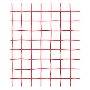 Papel de Parede Decorativo Infantil Quadriculado Vermelho