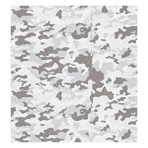 Papel de Parede Adesivo Camuflado Cinza Desgastado