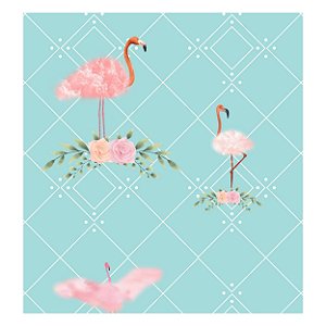 Papel de Parede Decorativo Flamingo