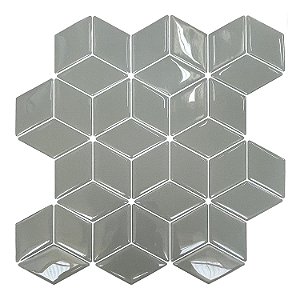 Pastilha Adesiva Resinada Cubo Cinza