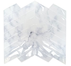 Pastilha Adesiva Espinha de Peixe Marble Azul Classic