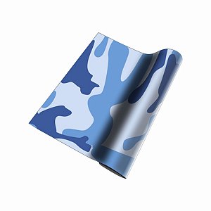 Adesivo Vinilico Camuflado Azul 1,0mX0.6m