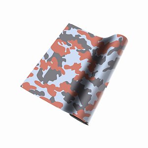 Vinil Adesivo Camuflado Salmão 1,0mX0.6m