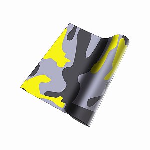 Adesivo Vinilico Camuflado Amarelo 1,0mX0.6m
