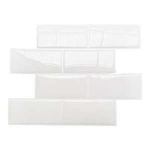 Pastilha Adesiva Resinada Metro White 150 Placas