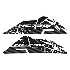 Adesivo Protetor Lateral Compatível Nc 750x 2018 Resinado