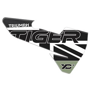 Protetor Adesivo Escapamento  Compatível Tiger 800 Xcx 2020 Resinado