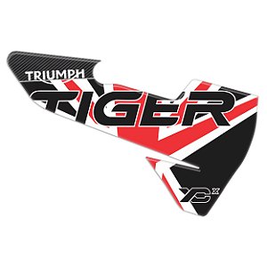 Protetor Adesivo Escapamento  Compatível Tiger 800 Xcx 2020 Resinado