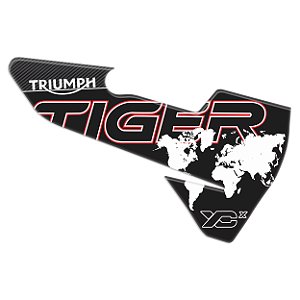 Protetor Adesivo Escapamento  Compatível Tiger 800 Xcx 2020 Resinado