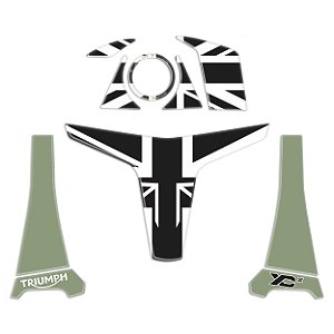 Protetor Adesivo Kit Ignição Compatível Tiger 800 Xcx 2020 Resinado