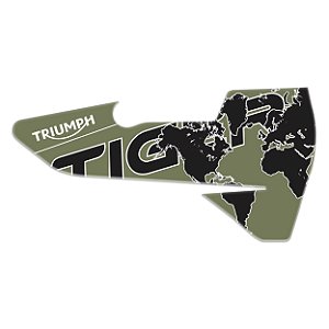Adesivo Protetor Escapamento Compatível Tiger 900 2020 Resinado