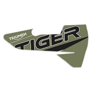 Adesivo Protetor Escapamento Compatível Tiger 900 2020 Resinado