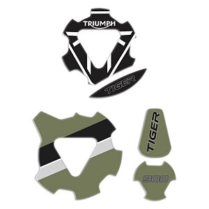 Adesivo Protetor Motor Compatível Tiger 900 2020 Resinado