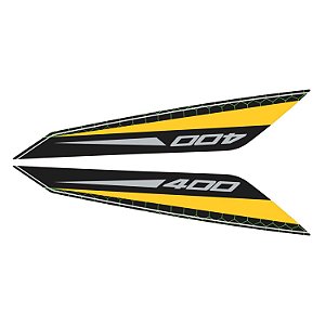 Adesivo Ninja 400 2019/20 Compatível Lateral Rabeta Resinado