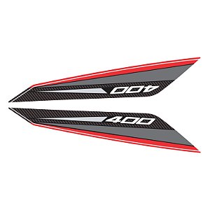 Adesivo Ninja 400 2019/20 Compatível Lateral Rabeta Resinado