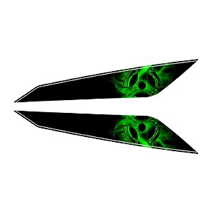 Adesivo Ninja 400 2019/20 Compatível Lateral Rabeta Resinado