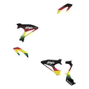 Adesivo Ninja 400 2019 - 2020 Compatível Pedaleira Resinado