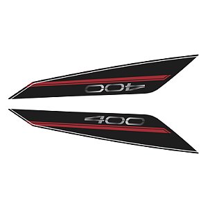 Adesivo Z-400 2020 Compatível Lateral Rabeta  Resinado