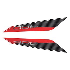 Adesivo Z-400 2020 Compatível Lateral Rabeta  Resinado