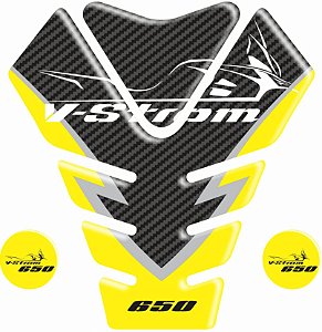 Adesivo V-Strom Compatível Tank Pad Frontal Resinado