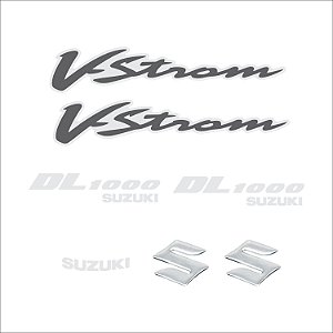 Adesivo DL 1000 V-Strom Texto Logo