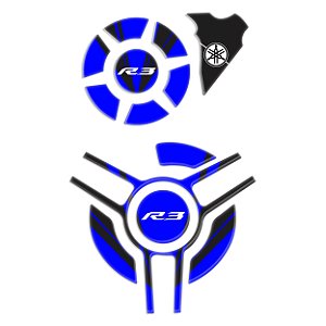Adesivo Yzf R3 2016 à 2020 Para Motor Resinado