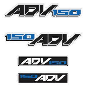 Adesivo Emblema Compatível X-adv 150 2019 à 2021 Resinado