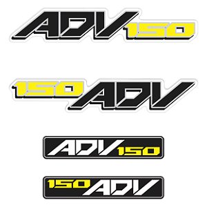 Adesivo Emblema Compatível X-adv 150 2019 à 2021 Resinado