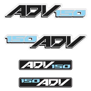 Adesivo Emblema Compatível X-adv 150 2019 à 2021 Resinado