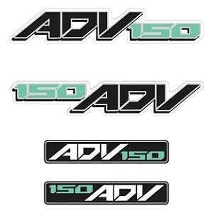 Adesivo Emblema Compatível X-adv 150 2019 à 2021 Resinado