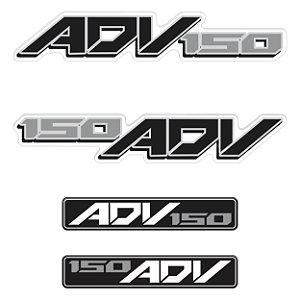 Adesivo Emblema Compatível X-adv 150 2019 à 2021 Resinado