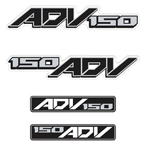 Adesivo Emblema Compatível X-adv 150 2019 à 2021 Resinado