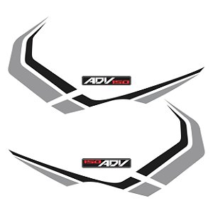 Adesivo Lateral Compatível X-adv 150 2019 à 2021 Laminado