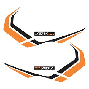 Adesivo Lateral Compatível X-adv 150 2019 à 2021 Laminado