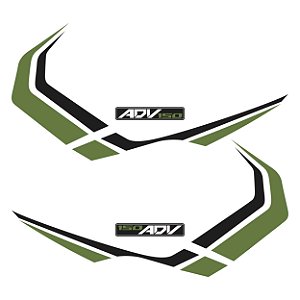 Adesivo Lateral Compatível X-adv 150 2019 à 2021 Laminado