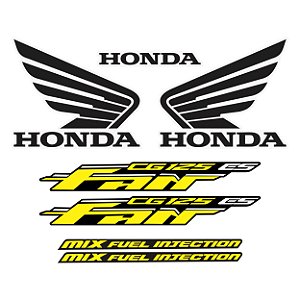 Adesivo Cg Fan 125 2010 Compatível Honda